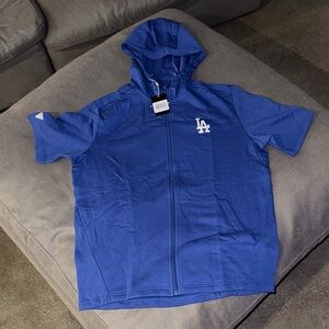 Blue LA Zip-Up Hoodie